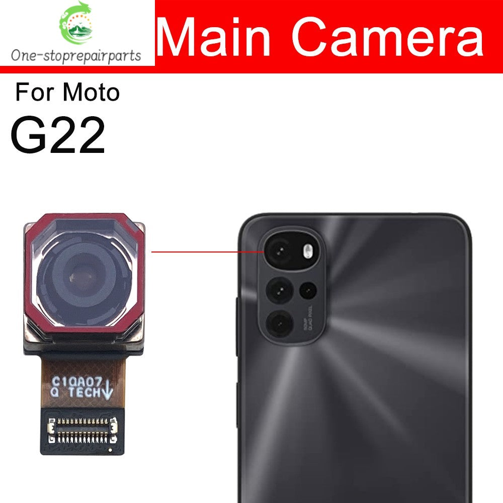 Back Rear Camera Big Main Camera Front Camera Flex Cable For Motorola Moto G22 G32 G62 G13 G23 G73 G14 G24 G55 G34 G84 G35 5G Motorola phone repair parts