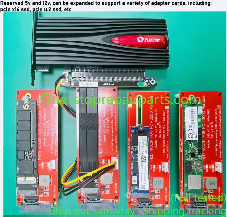 FHDD NVADP Adapter support PC-3000 Portable PRO/PC-3000 Portable3 support SSD M.2 PCIE NVME/AHCI/ PCle NVMe/AHCH Apple Macbook SSD M.2 SATA Optane SSD Intel Optane Memory H10/Intel(RST) repair tools