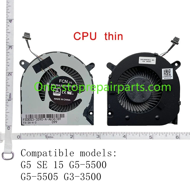 New laptop CPU GPU cooling fan for Dell G3-3779 3776 G3-3579 G3-3590 G5-5500 G5-5505 G3-3500 Dell laptop repair parts