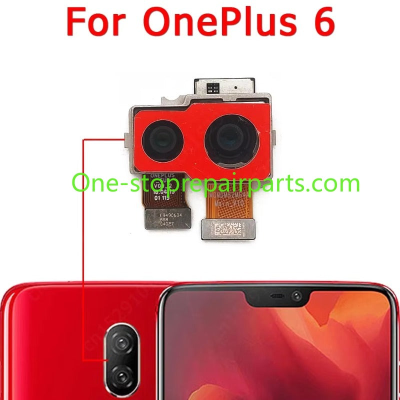 Rear Front Camera For OnePlus 6 T One Plus 6T Selfie Frontal Back Facing Backside Camera Module Flex OnePlus phone repair parts
