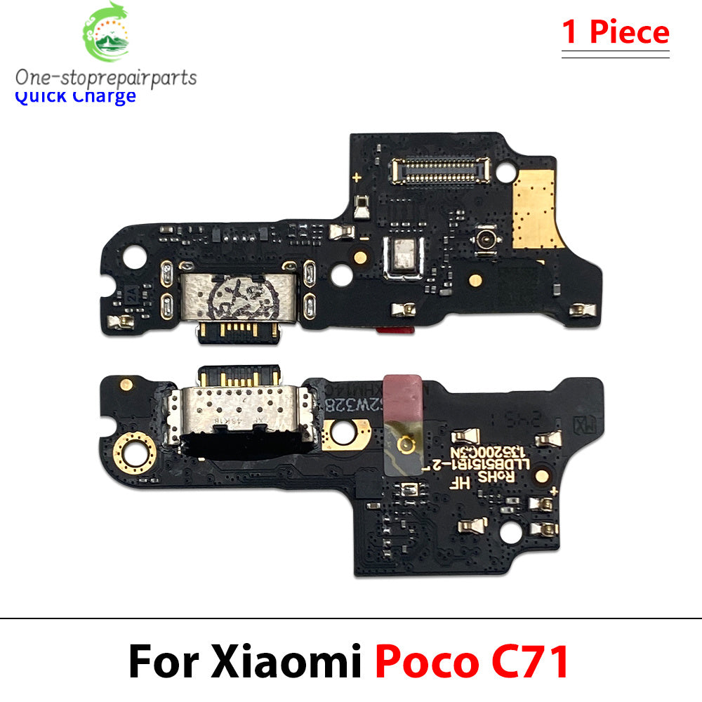 Dock Connector Micro USB Charger Charging Port Flex Cable Microphone Board For Xiaomi Poco C40 C50 C51 C61 C71 C55 C65 C75 C85  Xiaomi  Xiao mi phone repair parts