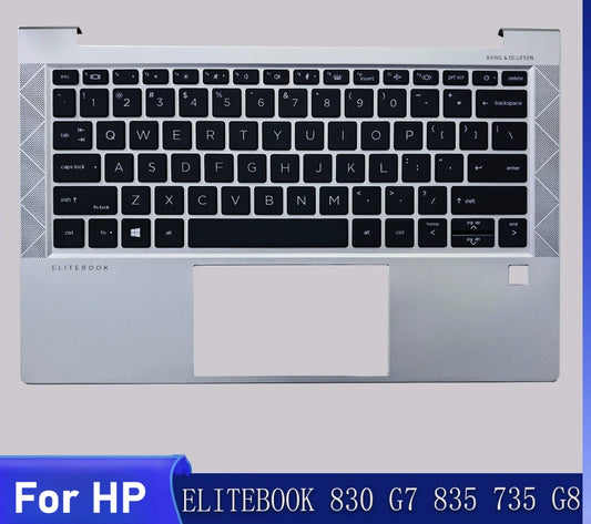 Upper Top Cover Case Palmrest Backlit US Keyboard Assembly for HP ELITEBOOK 830 G7 835 735 G8 HSN-I37C M46071-001 M21674-001 M36312-001 M07090-001 touch pad HP laptop repair parts