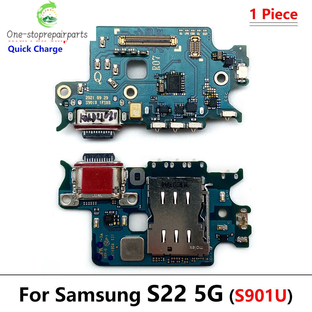 USB Charging Board Port Dock Charger Connector Flex Cable For Samsung S22 Plus Ultra 5G S908B S901B S906B Samsung phone repair parts