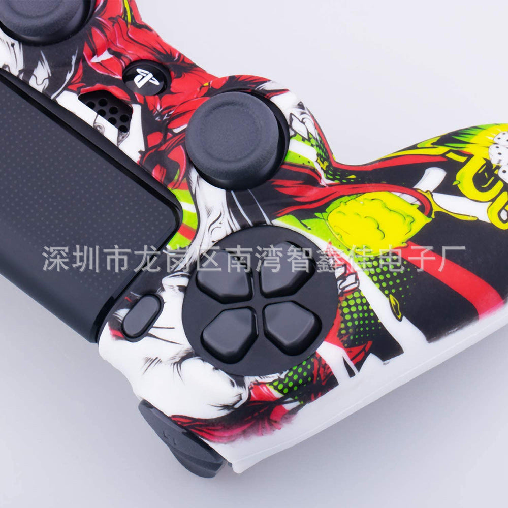 PS4 handle protective cover water transfer process PS4 handle silicone cover camouflage silicone cover PS4 handle cover