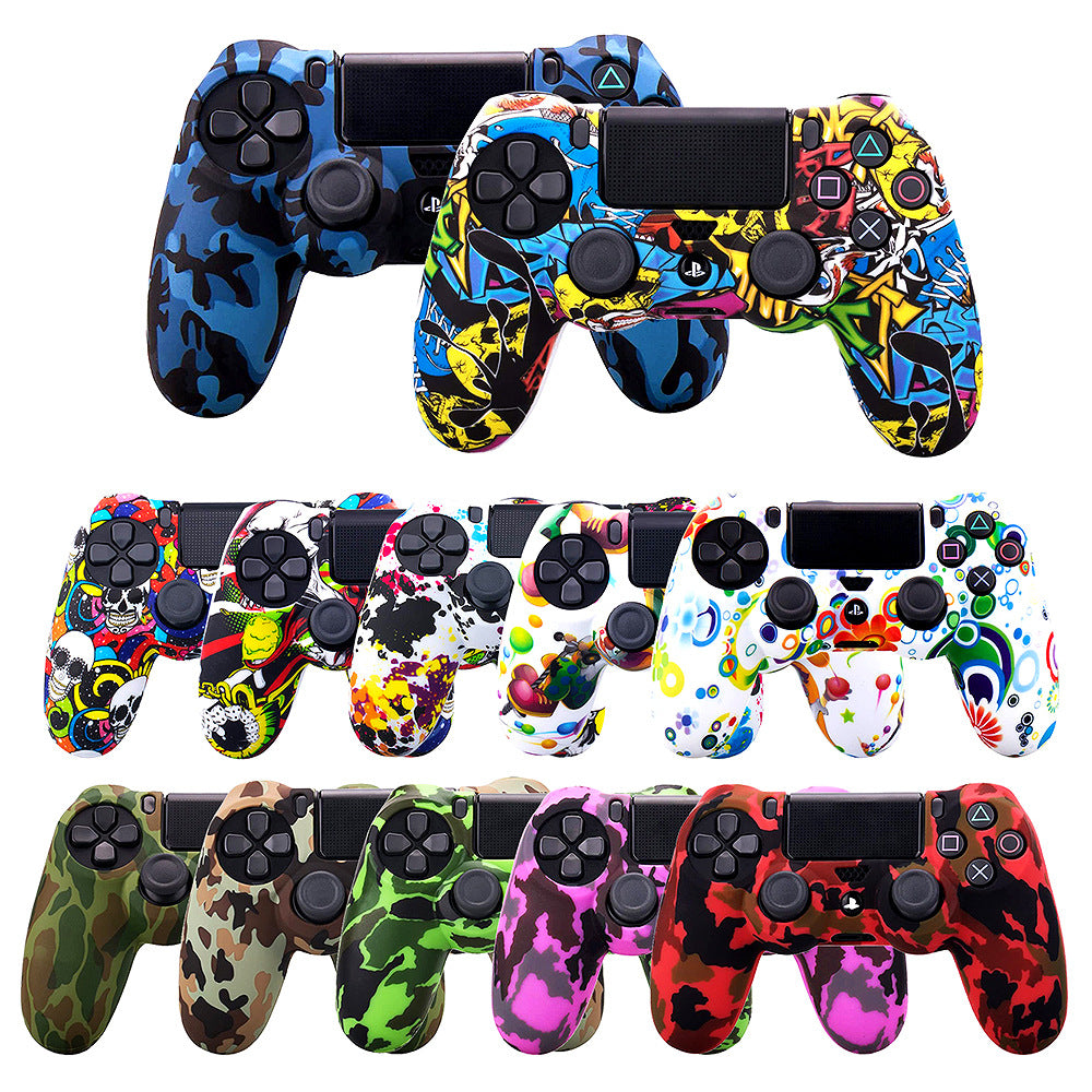 PS4 handle protective cover water transfer process PS4 handle silicone cover camouflage silicone cover PS4 handle cover
