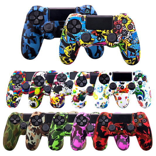 PS4 handle protective cover water transfer process PS4 handle silicone cover camouflage silicone cover PS4 handle cover