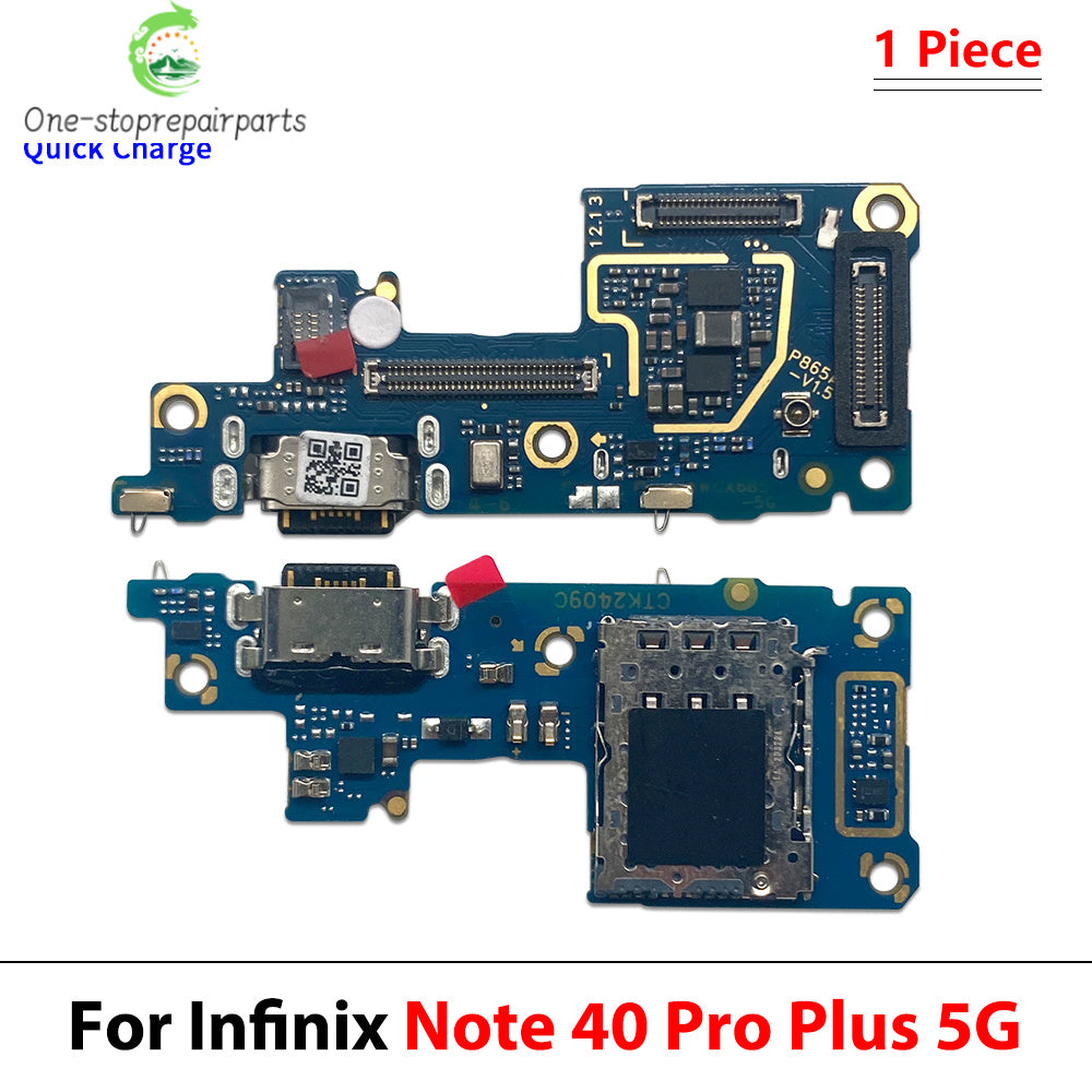 USB Charger Dock Connector Charging Port Microphone Flex Cable For infinix Note 30 30i 40 40X 50 50X Pro Plus VIP 4G 5G  infinix phone repair parts