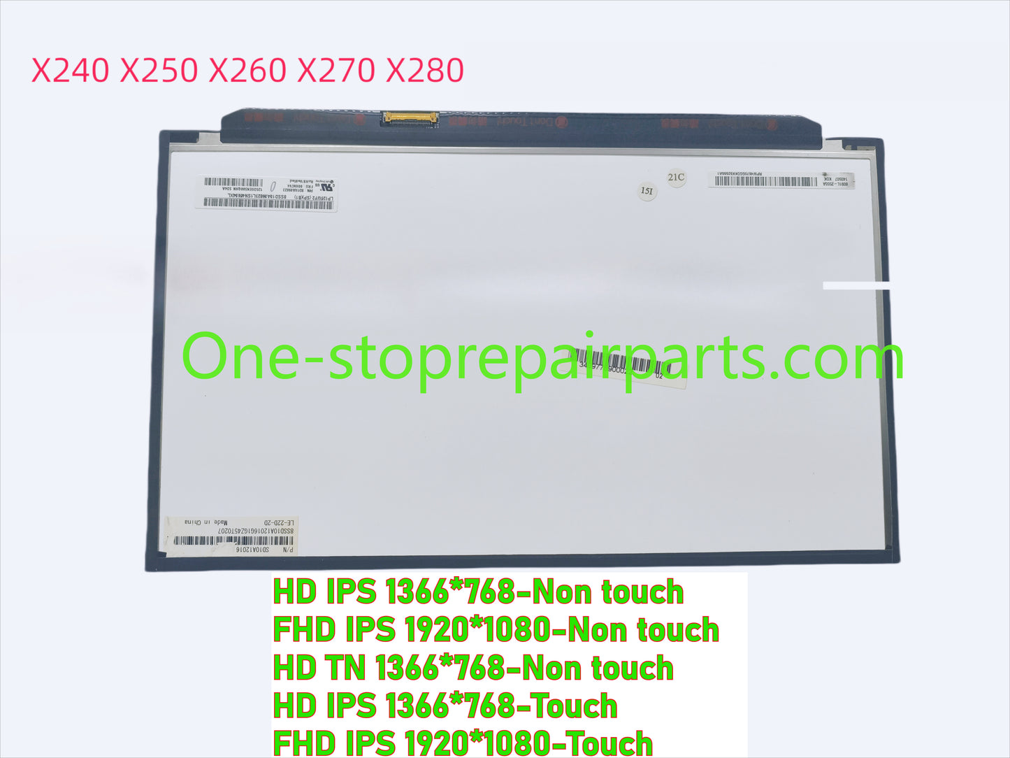 12.5" HD FHD LCD screen for Lenovo Thinkpad X240 X250 X260 X270 X280 LP125WH2 LP125WF2 04X0325 04X0433 00HM111 00HN840 00HM149 00HN747 04X1765 00HN839 04X0437 00HM745 00HN830 04X0324 00HN841 00HN748 00HN831