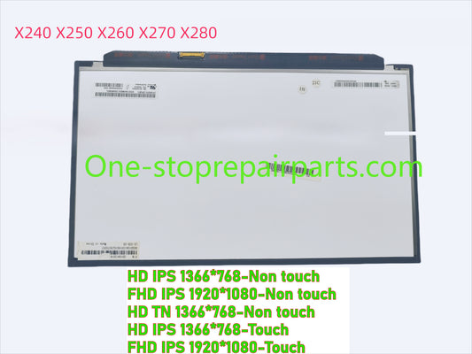 12.5" HD FHD LCD screen for Lenovo Thinkpad X240 X250 X260 X270 X280 LP125WH2 LP125WF2 04X0325 04X0433 00HM111 00HN840 00HM149 00HN747 04X1765 00HN839 04X0437 00HM745 00HN830 04X0324 00HN841 00HN748 00HN831