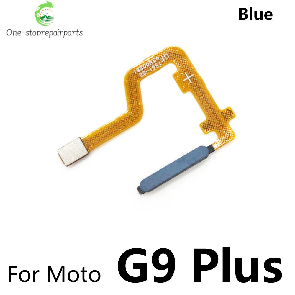 10Pcs/Lot, New For Motorola Moto G9 Plus Power Home Button FingerPrint Touch ID Sensor Flex Cable Ribbon Replacement Parts Motorola phone repair parts