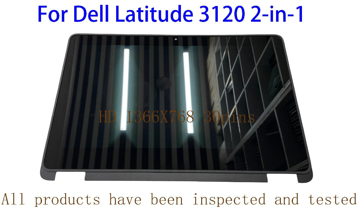 11.6inch IPS LCD Touch Screen Display Assembly For Dell Latitude 3120 2-in-1 P33T P33T001 HD 1366x768 30pins Dell laptop repair parts