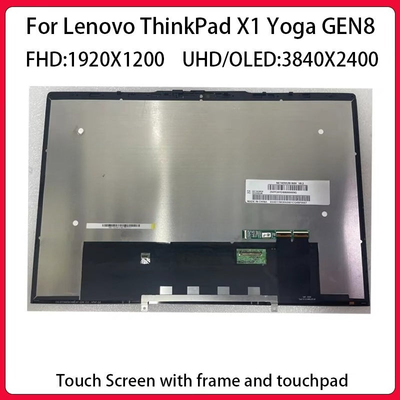 For Lenovo ThinkPad X1 Yoga 8th Gen8 Touch Screen OLED WQXGA 3840/2400 40 WUXGA 1920/1200 EDP 30PIN X1 Yoga 8 GEN LCD Assembly Lenovo laptop repair parts