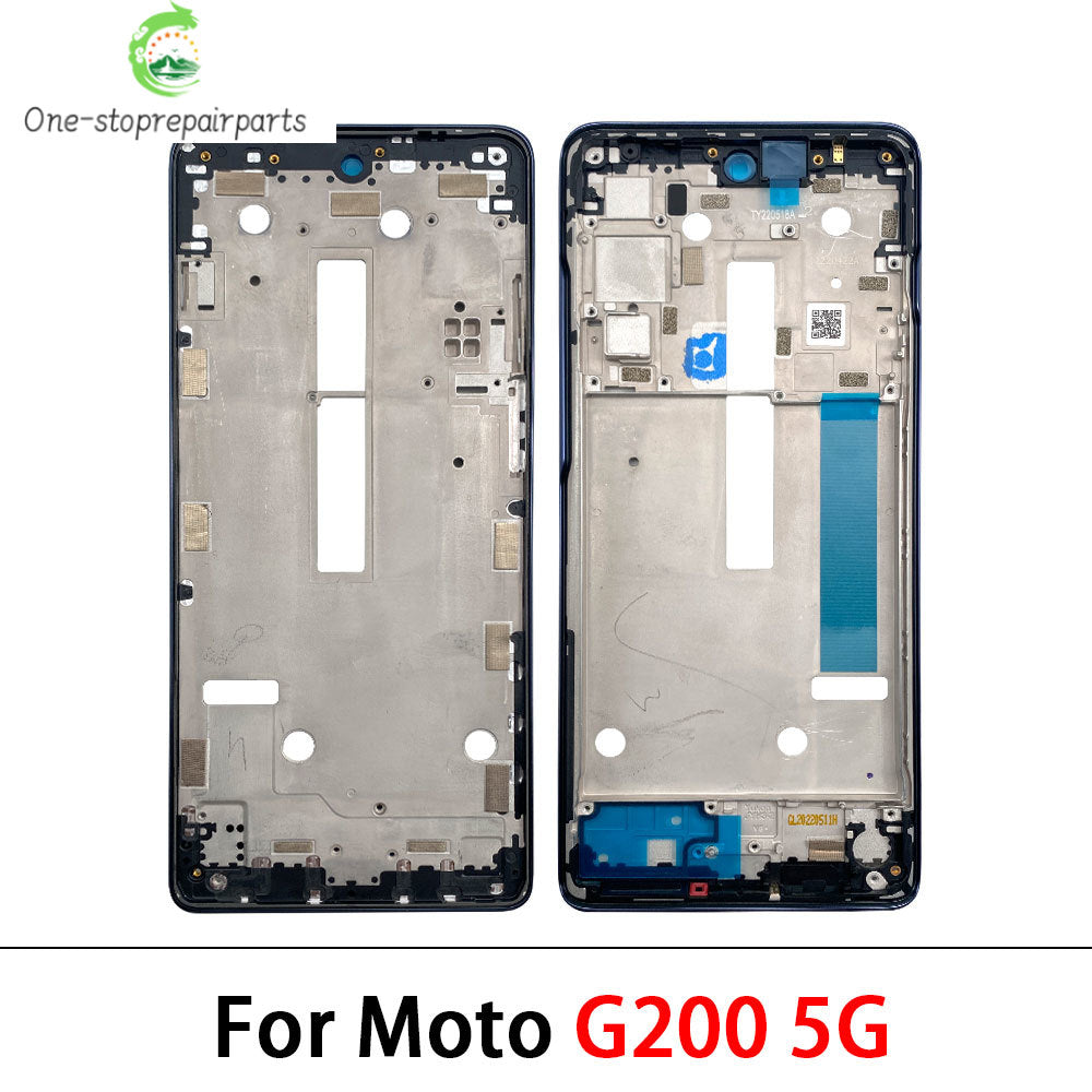 New For Motorola Moto G10 G20 G30 G50 G60 G60S G100 G200 Housing Middle Frame Bezel Plate Cover Motorola phone repair parts