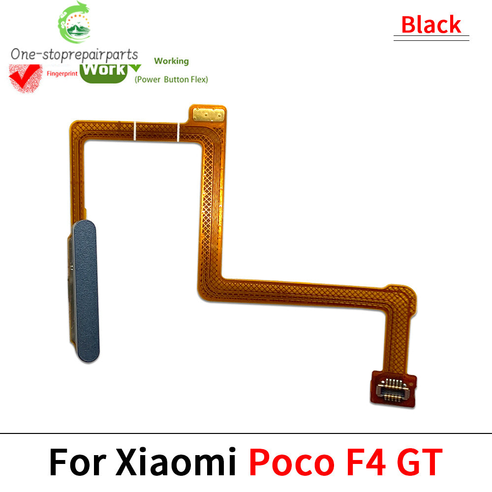 New Fingerprint Flex Cable For Xiaomi Mi Poco F3 F4 GT F5 5G Home Menu Button Key Flex Cable Replacement Parts Xiaomi  Xiao mi phone repair parts
