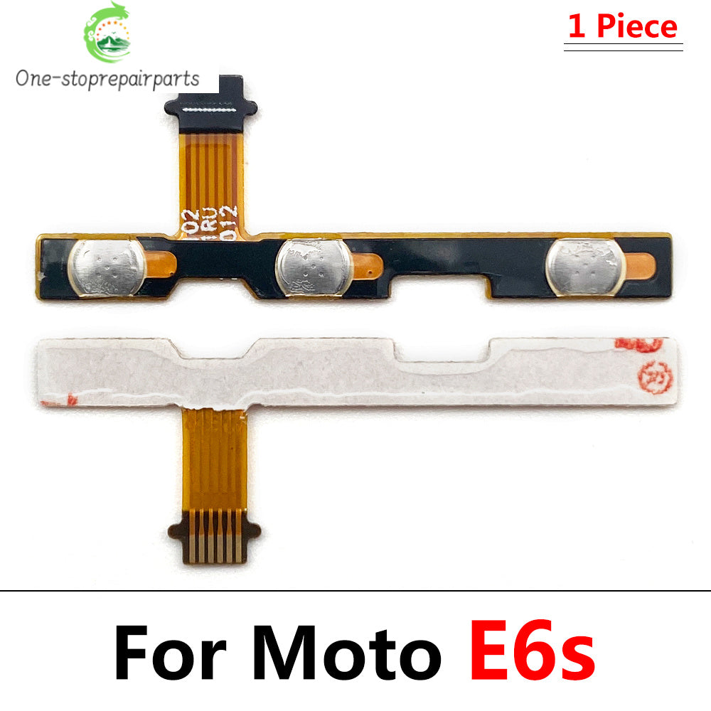Power On Off Button Volume Side Key Flex Cable For Motorola Moto E13 E22 E32 E5 E6 E6s E7 Plus Power Play Go E20 E30 E40 Motorola phone repair parts
