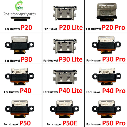 New USB Jack Charging Socket Charger Port Dock Connector For Huawei P20 P30 P40 P50 Pro Lite Plus 5G Huawei phone repair parts