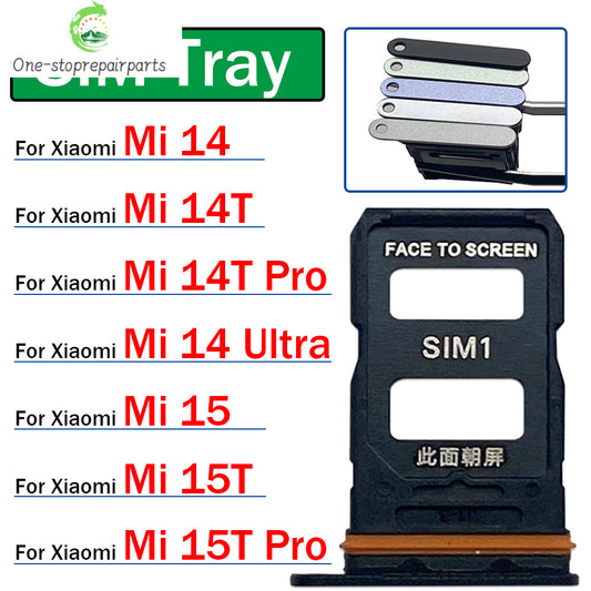 New For Xiaomi Mi 14 14T 15 15T Pro Ultra SIM Card Tray Slot Holder Adapter Accessories  Xiaomi  Xiao mi phone repair parts