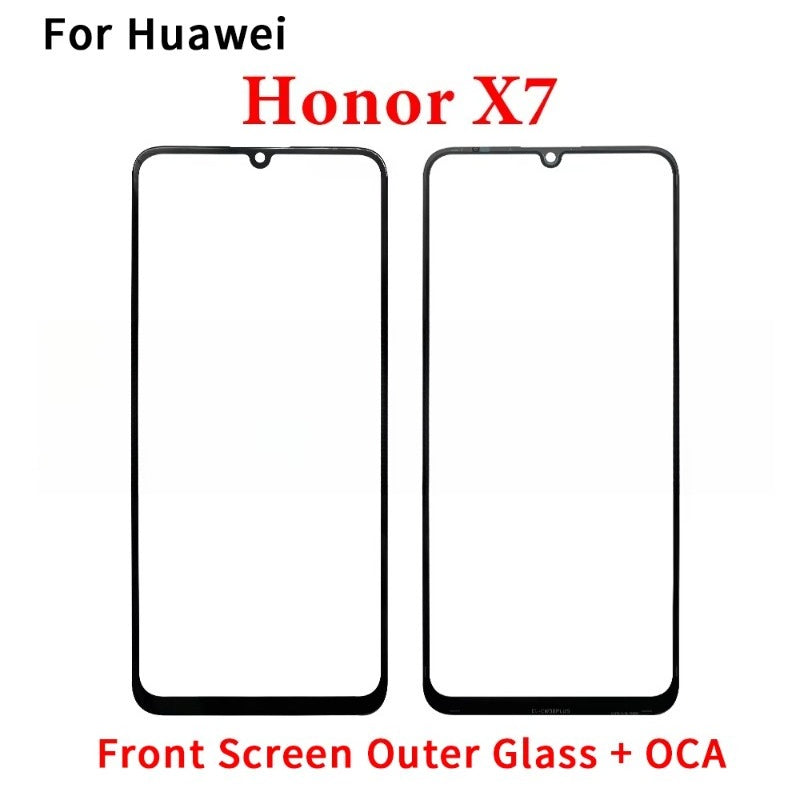 New GLASS + OCA LCD Front Outer Lens For Huawei Honor X5 X6 X6s X6A X6B X7 X7A X7B X8 X8A X8B X9 X9A X9B 4G 5G Touch Screen Huawei phone repair parts