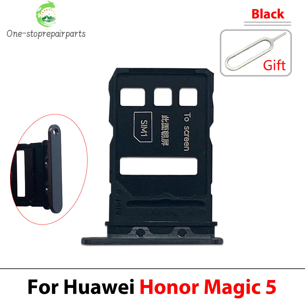 New Micro Nano SIM Card Holder Tray Slot Holder Adapter Socket For Huawei Honor Magic 4 5 6 Pro Lite 4G 5G Huawei phone repair parts