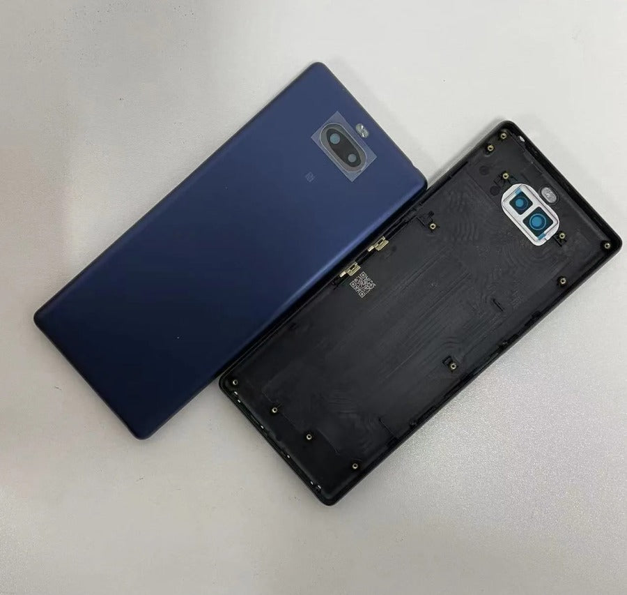 Original 6.0" For Sony Xperia 10 Back Battery Cover Glass Housing Rear Door Case Parts With Camera Lens Replacement Sony phone repair parts