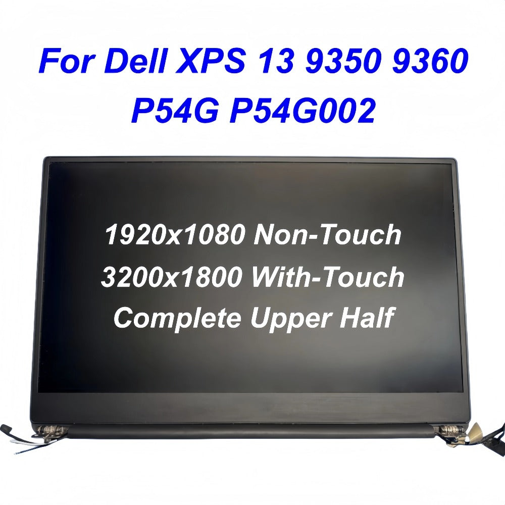 13.3 Inch For Dell XPS 13 9350 9360  P54G P54G002 LCD Display Screen Full Assembly FHD QHD+ 07TH8V 0WT5X0 Original Dell laptop repair parts