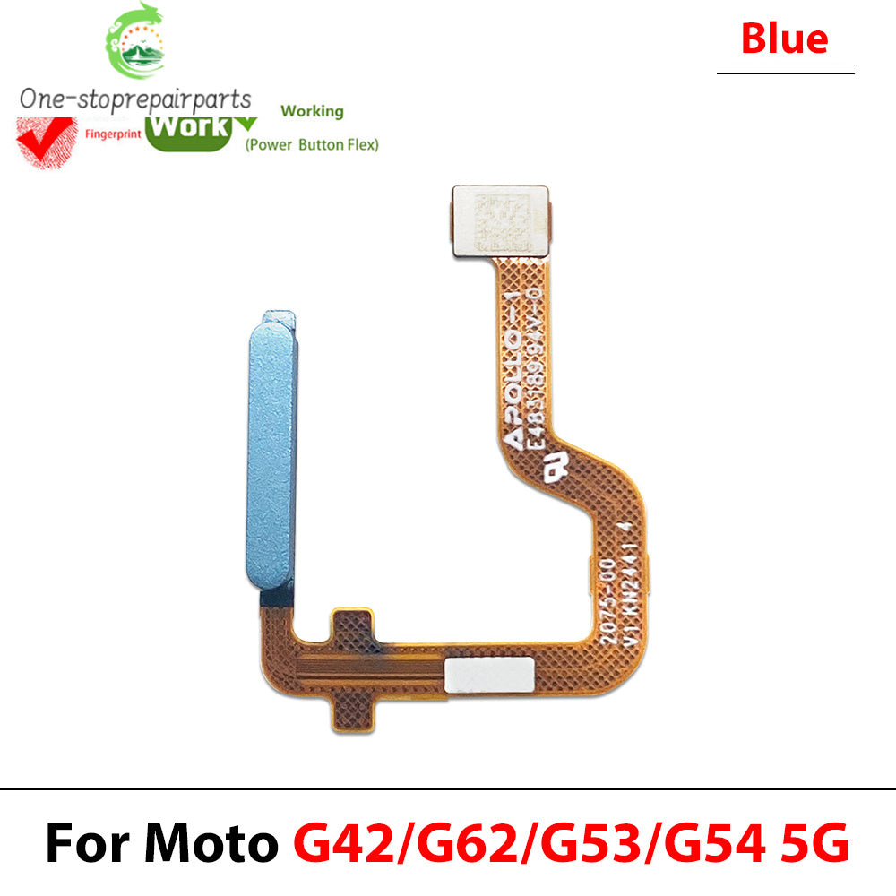 Home Button FingerPrint Touch ID Sensor Flex Cable For Motorola Moto G22 G42 G62 G53 G54 E32 Replacement Parts Motorola phone repair parts