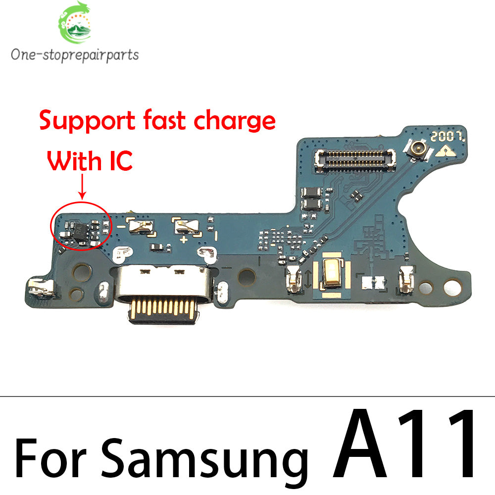 10Pcs USB Charging Dock Connector Board Flex Cable For Samsung A80 A70 A50 A40 A30 A20 A10 A11 A01 A21s A31 A51 A71 A30s A50s Samsung phone repair parts