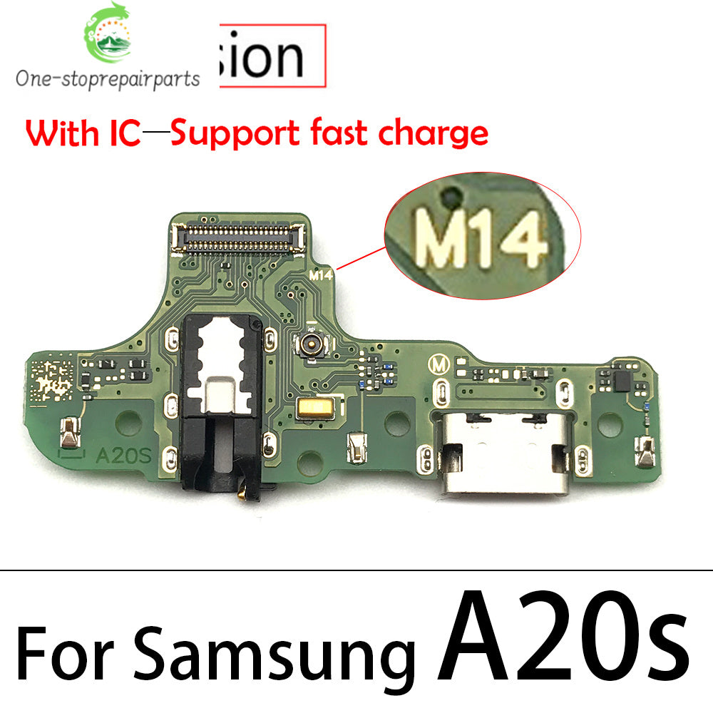 10Pcs USB Charger Charging Port Dock Connector Board Flex Cable For Samsung A10s A20s A30s A50s A21s A03s A03 Core A04 A04s Samsung phone repair parts