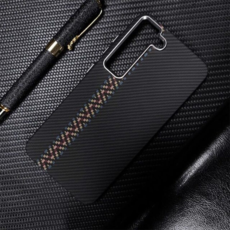 For Samsung S25Ultra Mobile Phone Case S24Ultra Kevlar 600D Skin Sense Hard Case S25 Premium S23 Anti-drop Galaxys24 + Built-in Magsafe Magnetic Case Hard Case Phone accessories