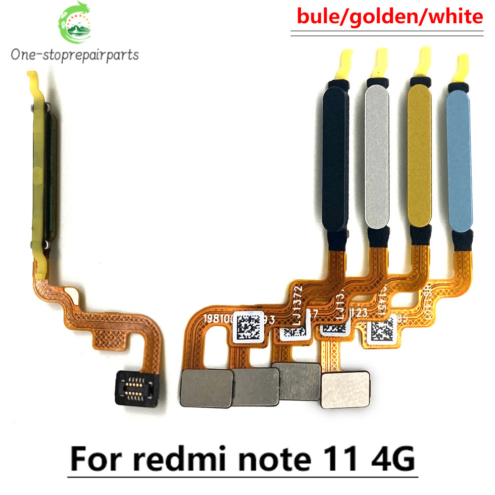 New Home Button FingerPrint Touch ID Sensor Flex Cable For Xiaomi Poco M4 Pro 4G 5G / Redmi Note 11 11s Pro Plus 4G 5G  Xiaomi  Xiao mi phone repair parts
