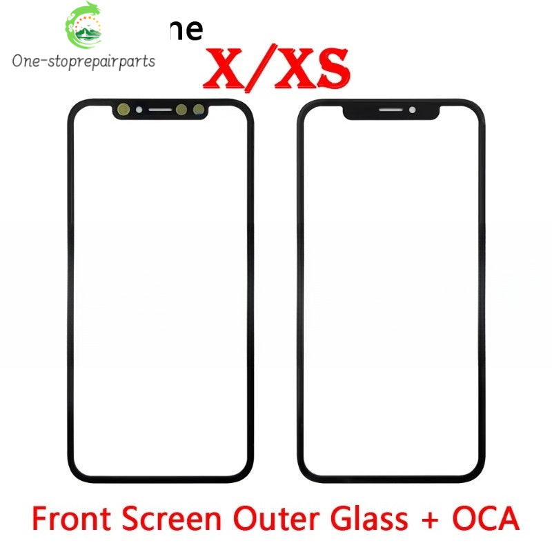 New Front Screen Outer Glass With OCA For iPhone X XS MAX XR 11 12 13 14 Pro Max Mini Plus Phone Repair iPhone phone repair parts