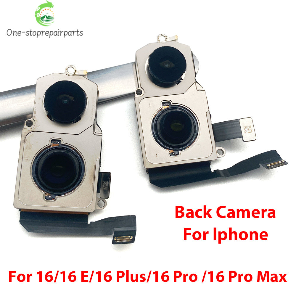 New For iPhone 16 Pro Max Plus 16E Front Camera Flex With Back Rear Camera Module Flex Cable iPhone phone repair parts