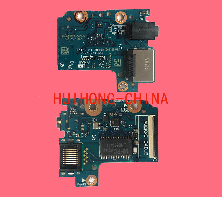 Dell G15 5510 5515 5511 5520 network port audio small board USB small board 091CKF 0F5X25 0PMY37 05N52P 07C6KC 0PXVKJ  LS-K668DAUGHTERBOARD