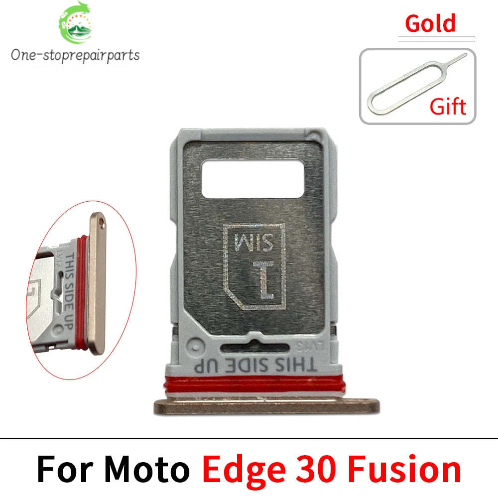 SIM Card Tray Slot Holder Adapter Accessories For Motorola Moto Edge 20 30 40 50 Pro Neo Fusion Lite Ultra Motorola phone repair parts