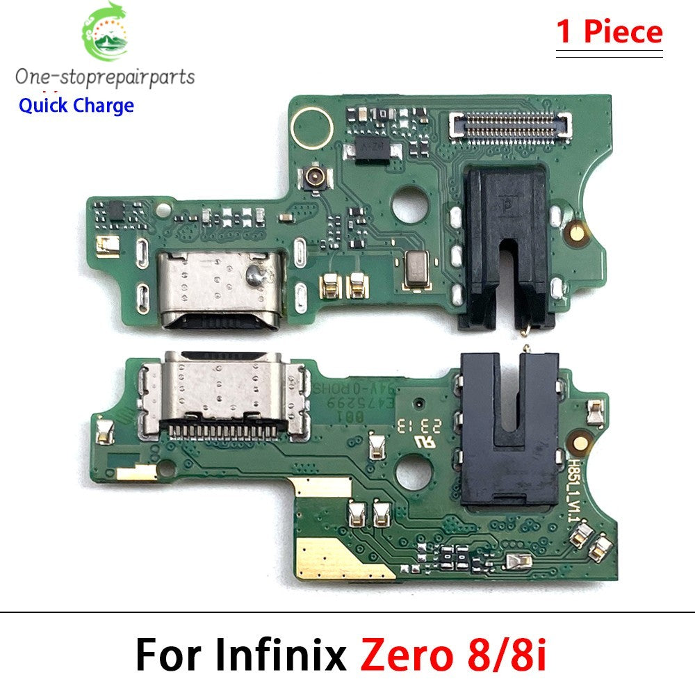 USB Charge Port Dock Connector Charging Board Flex Cable For infinix Note 7 8 8i 12 30 40 Pro 5G Smart 5 6 7 Plus Zero 8 X Pro  infinix phone repair parts