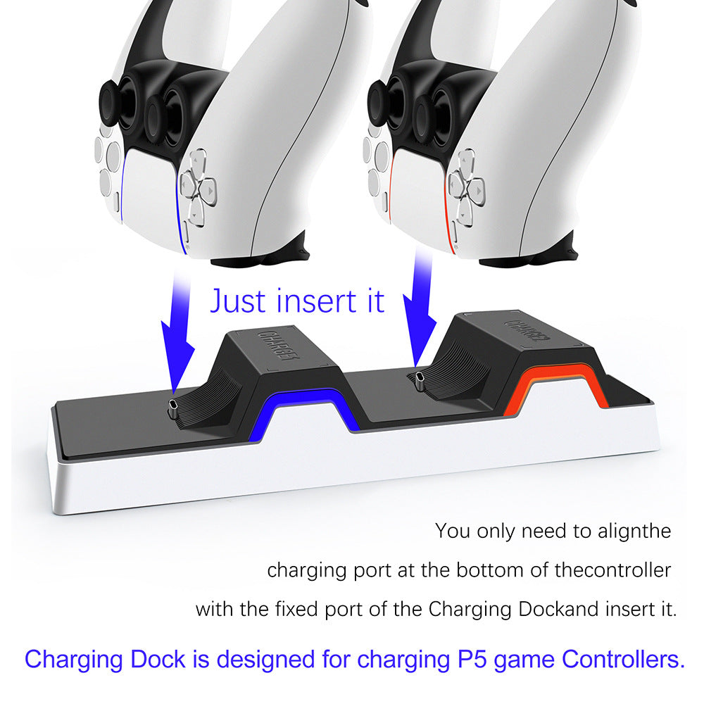 PS5 handle seat charger PS5 handle charging base with LED light PS5 handle charger PS5 dual charging accessories