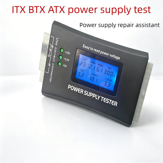 ATX Power Tester Desktop Power Supply Tester High Precision Voltage Tester 20/24pin Special repair tools