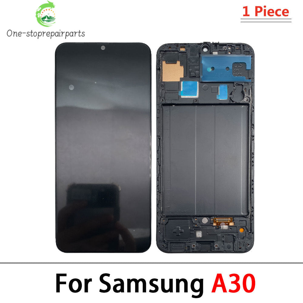 5Pcs, New LCD Display With frame Touch Digitizer Assembly For Samsung A31 A51 A20 A30 A30s Screen Replacement Samsung phone repair parts