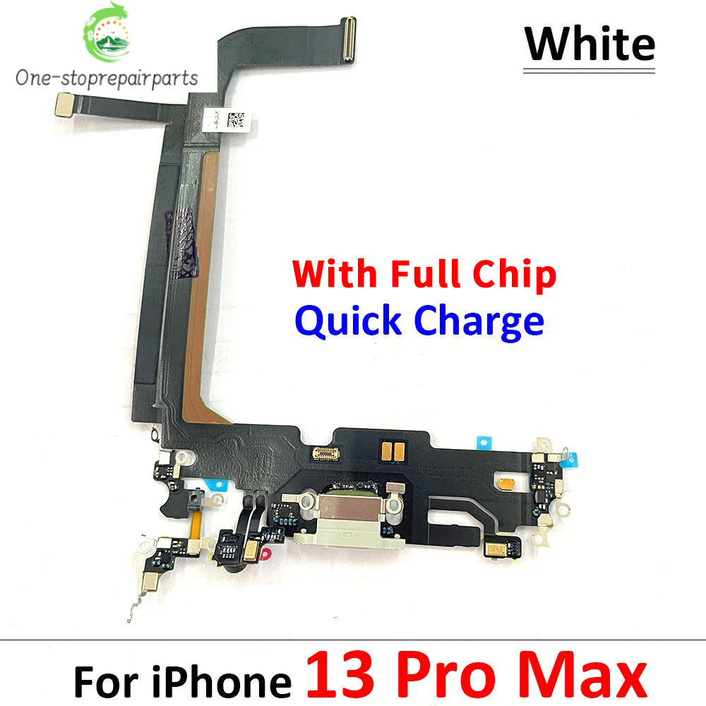 New For iPhone 13 Pro 13Pro Max Mini USB Port Charger Dock Plug Connector Charging Board FLex Cable Mic Microphone Board iPhone phone repair parts
