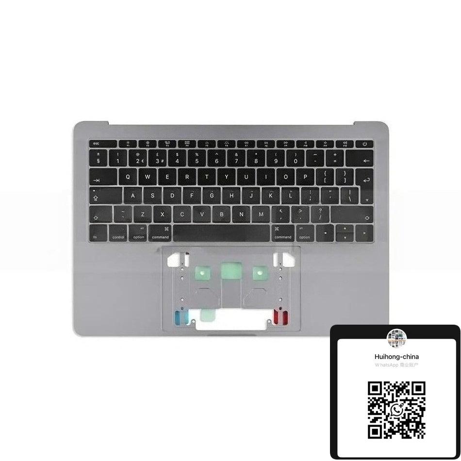 Silver Grey for Macbook Pro Retina 13" A1706 A1708 15" A1707 Topcase with Keyboard Touchbar US UK French German Spanish Danish Macbook repair parts