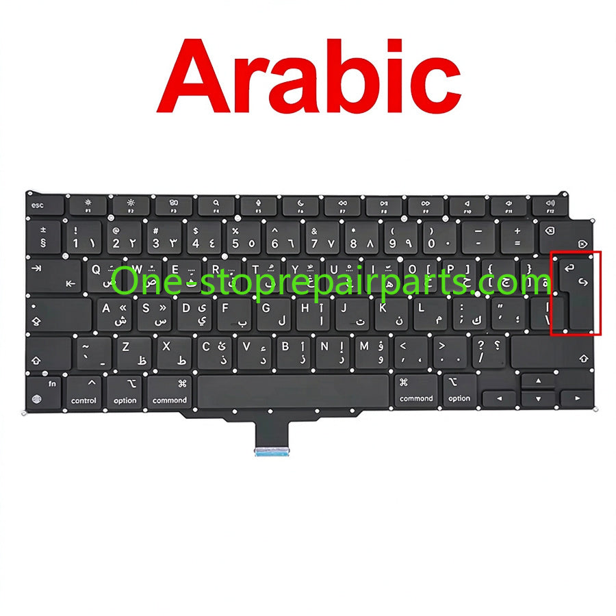 New Laptop A2337 Keyboard For Macbook Air 13" M1 A2337 Keyboard Replacement US UK FR SP IT DE RU AE Layout 2020 Year Macbook repair parts