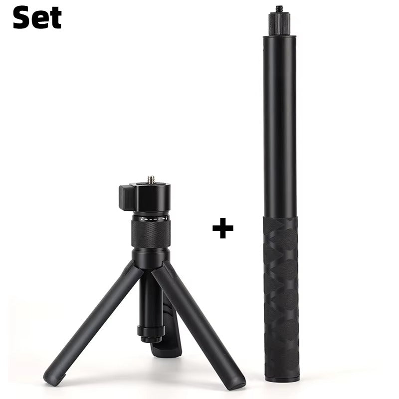 Bullet Time Rotating Handle Tripod Stand for Insta360 X5 X4 Air X3/ DJI Osmo 360 Panoramic Action Digital Camera Accessories
