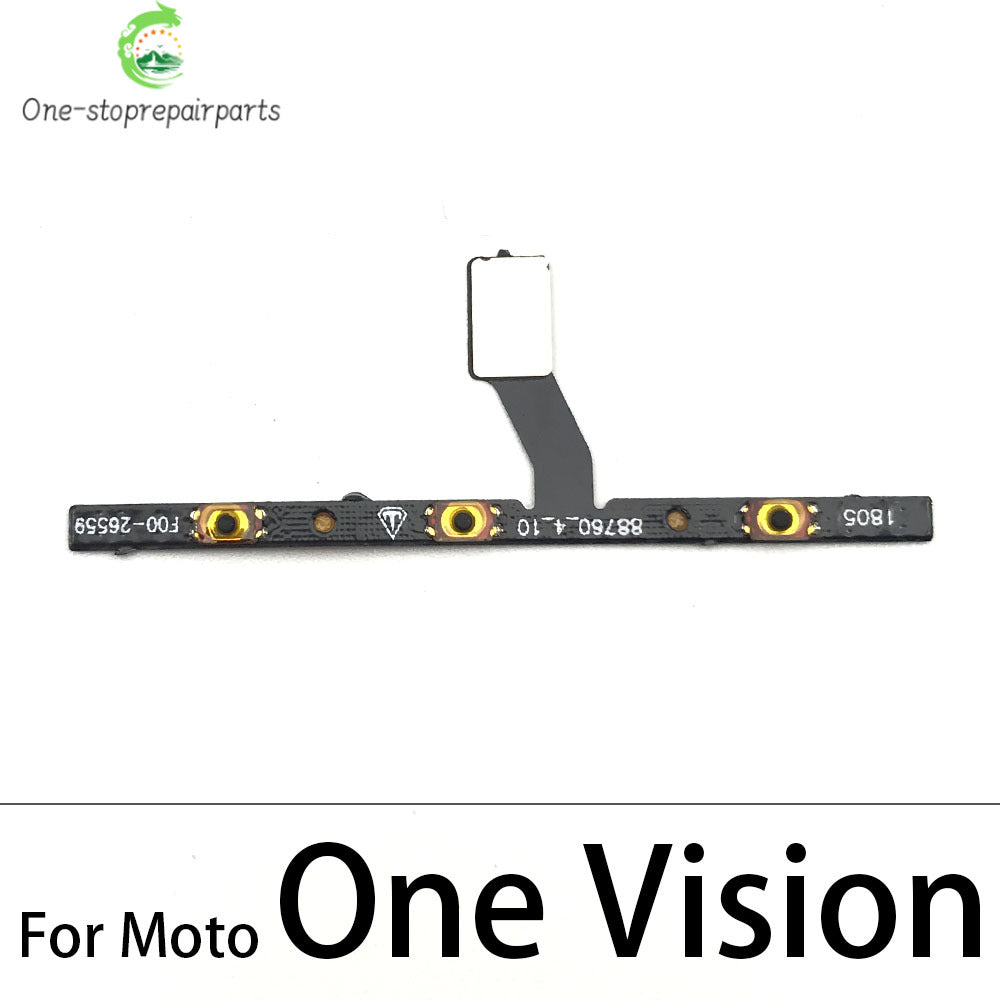 10Pcs, New Volume Button & Power Flex Cable Ribbon For Motorola Moto One Fusion Plus Action Hyper Macro Vision Zoom / One 5G Motorola phone repair parts