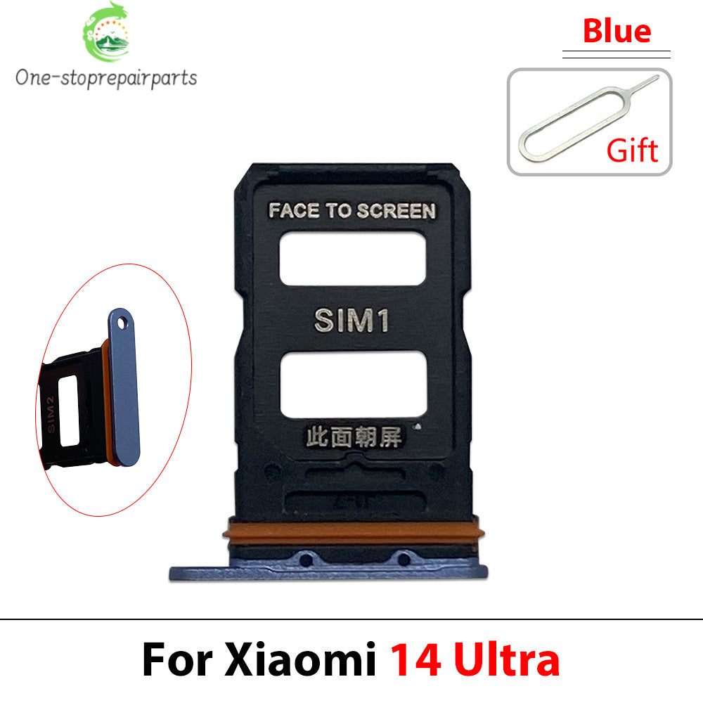 10Pcs/Lot, Micro Nano SIM Card Holder Tray Slot Holder Adapter Socket For Xiaomi Mi 14 14T 15 15T Pro Ultra  Xiaomi  Xiao mi phone repair parts