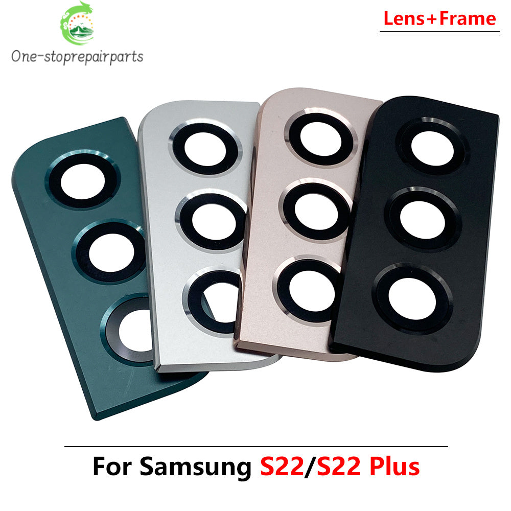 New Housing Back Rear Camera Glass Lens With Cover Frame Holder For Samsung S22 S23 Plus Ultra Samsung phone repair parts