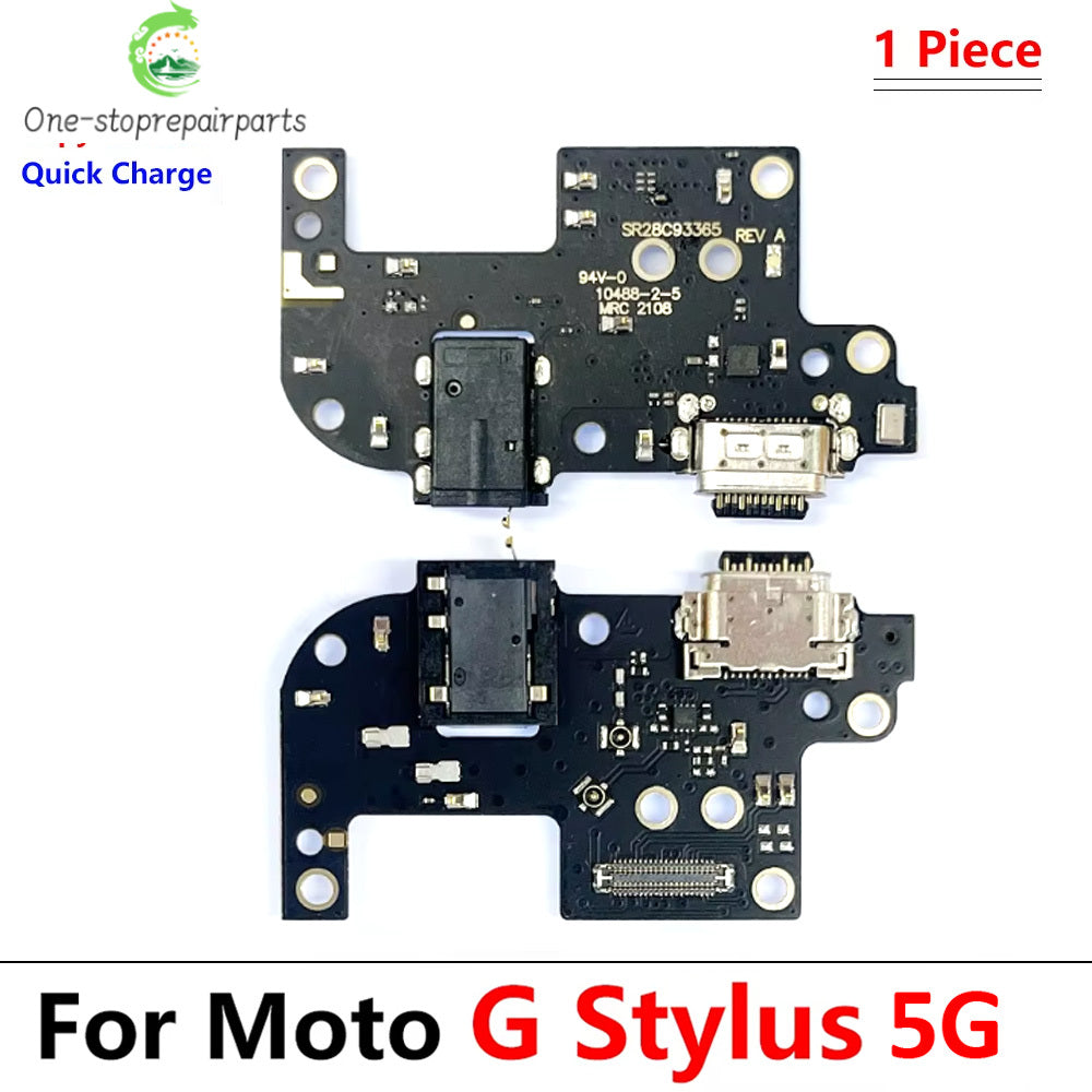 USB Charging Port Dock Charger Connector Board Flex Cable For Moto G Stylus Power Play Pure G 5G Plus 2020 2021 2022 2023 2024 Motorola phone repair parts