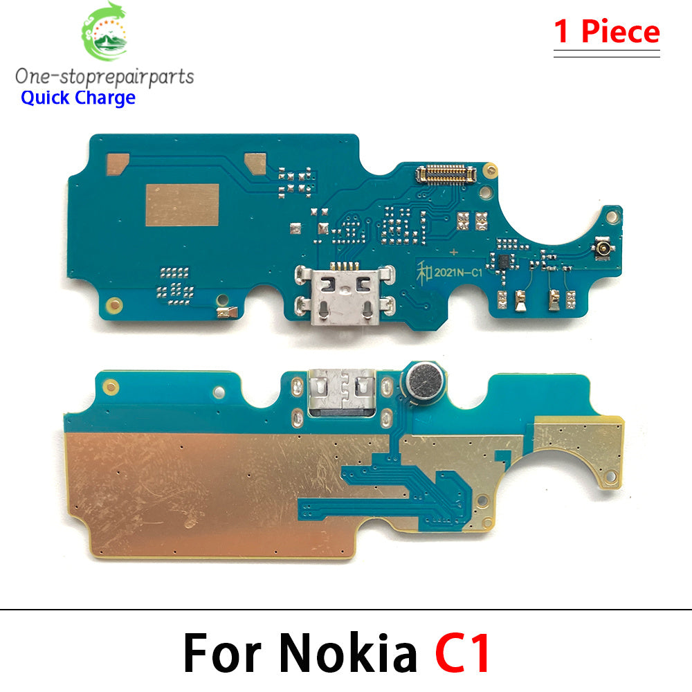 New For Nokia C1 C2 C12 C10 C20 C30 C21 Plus G10 G20 G50 G21 G11 USB Charging Board Port Dock Charger Connector Board Flex Cable Nokia phone repair parts
