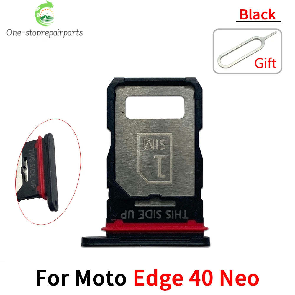 SIM Card Tray Slot Holder Adapter Accessories For Motorola Moto Edge 20 30 40 50 Pro Neo Fusion Lite Ultra Motorola phone repair parts