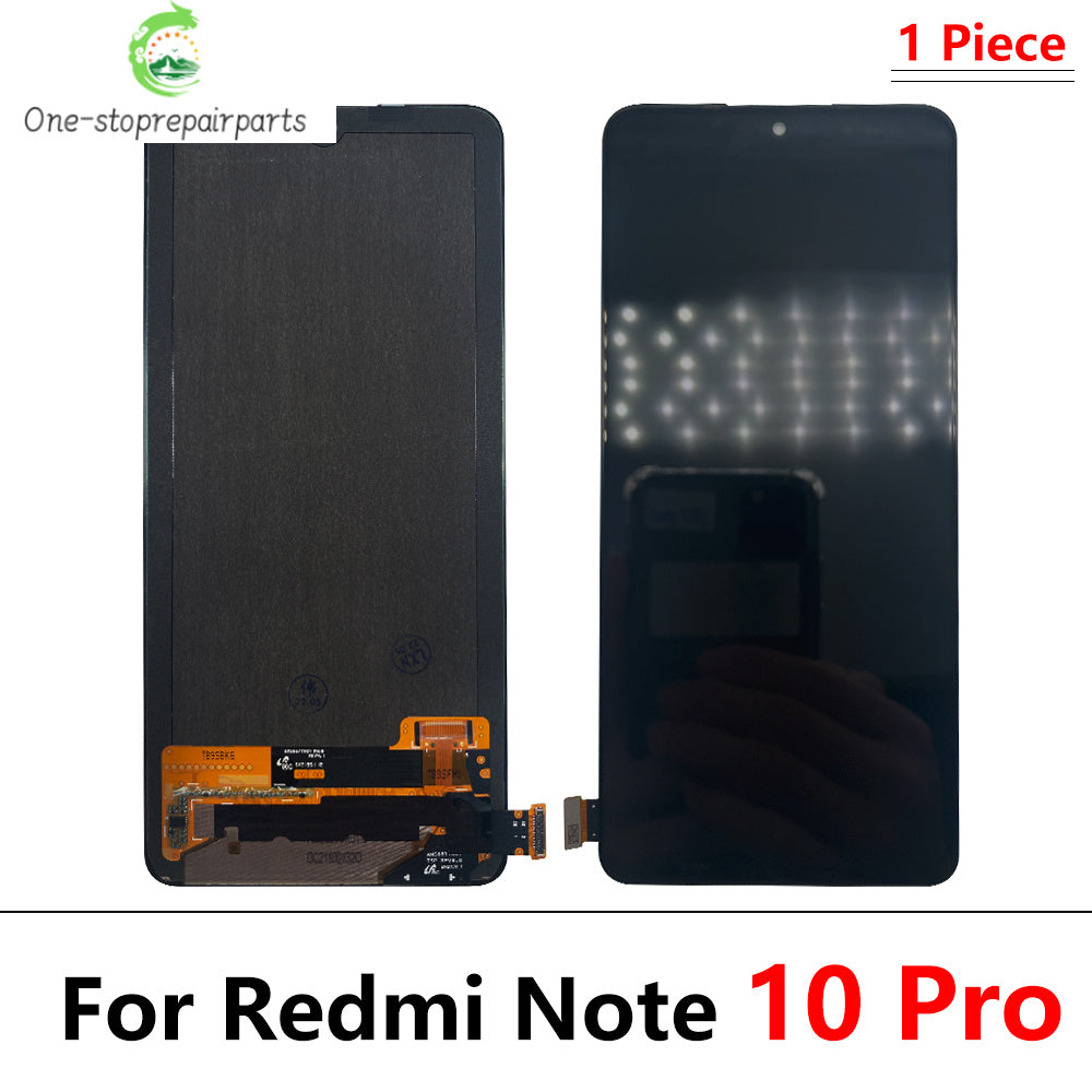 10Pcs, LCD Display For Redmi Note 10 Pro 4G 5G Note 10S M2101K7AI LCD Display Screen Digitizer For Redmi Note 10 Pro Redmi phone repair parts