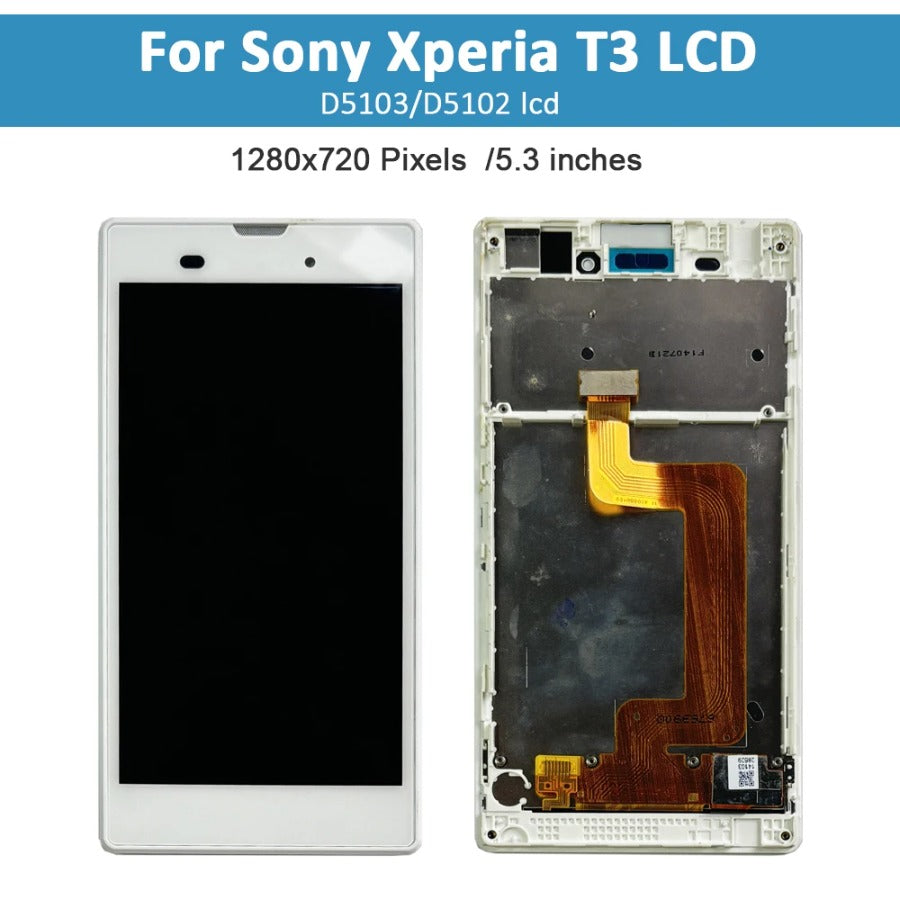5.3" Original For Sony Xperia T3 M50W D5103 LCD Display Touch Screen Digitizer Assembly For Sony T3 lcd Replacement Accessory Sony phone repair parts